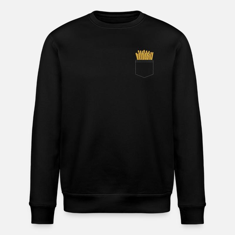 Pommes Frites - Sweat bio ROLLER Stanley/Stella Unisexe - noir