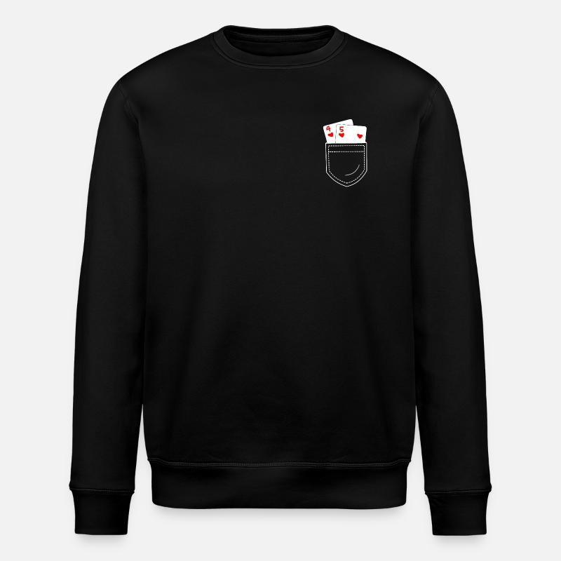 poker - Stanley/Stella ROLLER Unisex Organic Sweatshirt - black