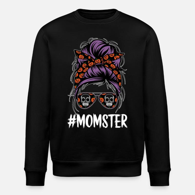 Halloween maman monstre maman - Sweat bio ROLLER Stanley/Stella Unisexe - noir