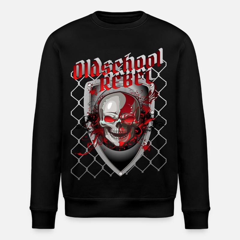 Outlaw Skull - Stanley/Stella Unisex Bio-Sweatshirt ROLLER - Schwarz