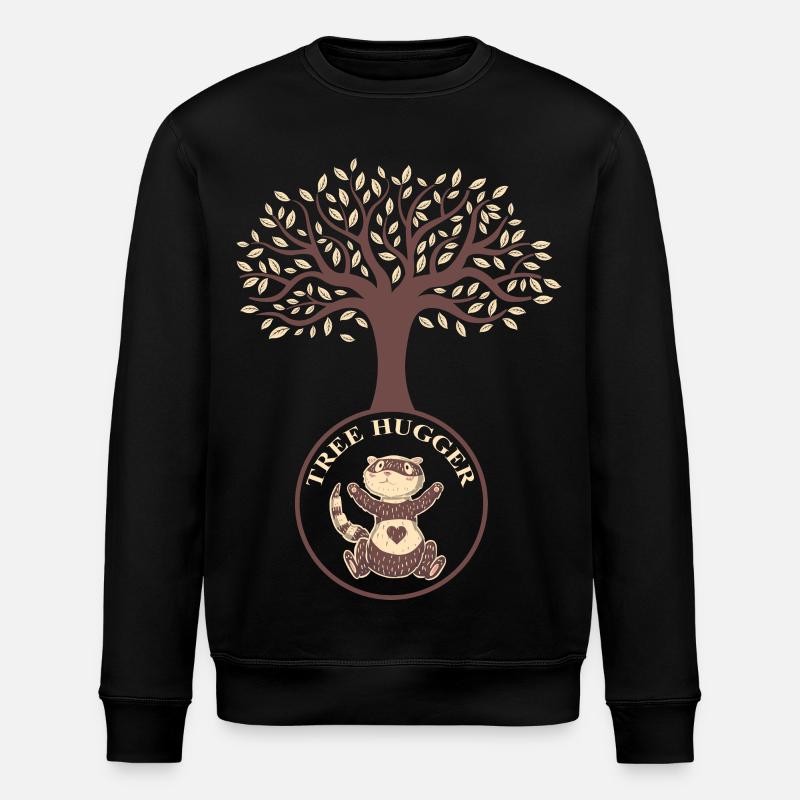 Tree Ferrets - Stanley/Stella ROLLER Unisex Organic Sweatshirt - black