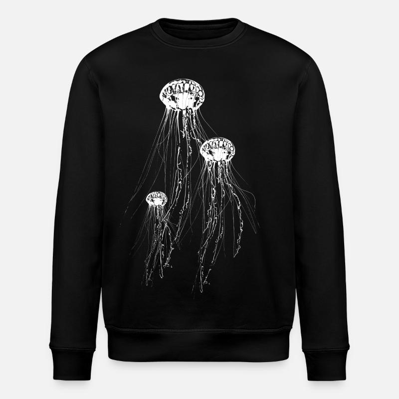 Jellyfish - Stanley/Stella ROLLER Unisex Organic Sweatshirt - black
