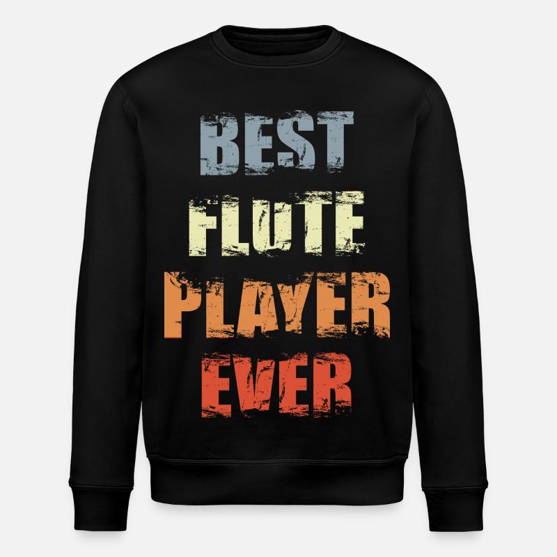 Bester Flötist - Stanley/Stella Unisex Bio-Sweatshirt ROLLER - Schwarz