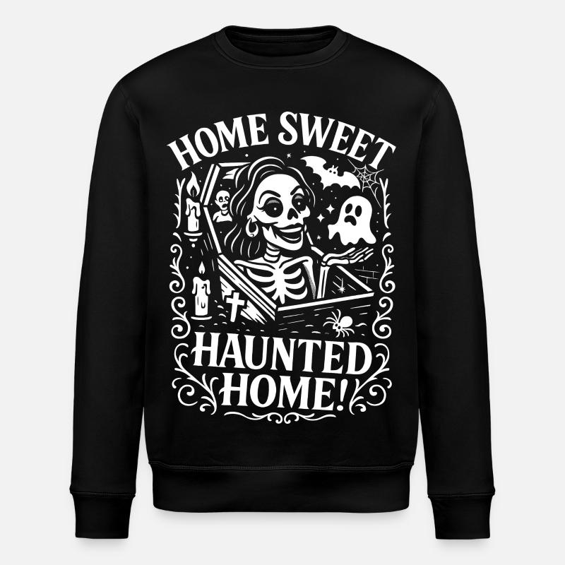 Home Sweet Maison hantée - Sweat bio ROLLER Stanley/Stella Unisexe - noir
