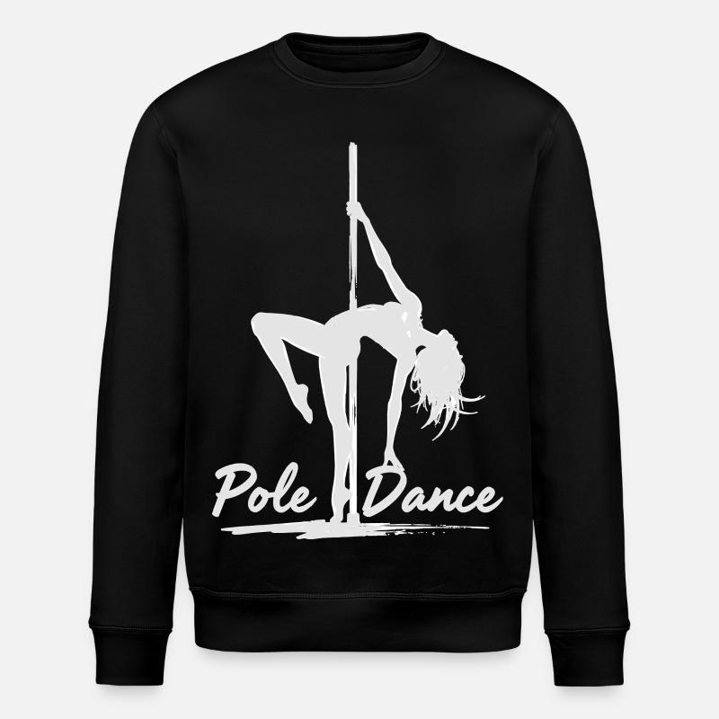 Pole Dance Poledancerin Silhouette Geschenk - Stanley/Stella Unisex Bio-Sweatshirt ROLLER - Schwarz