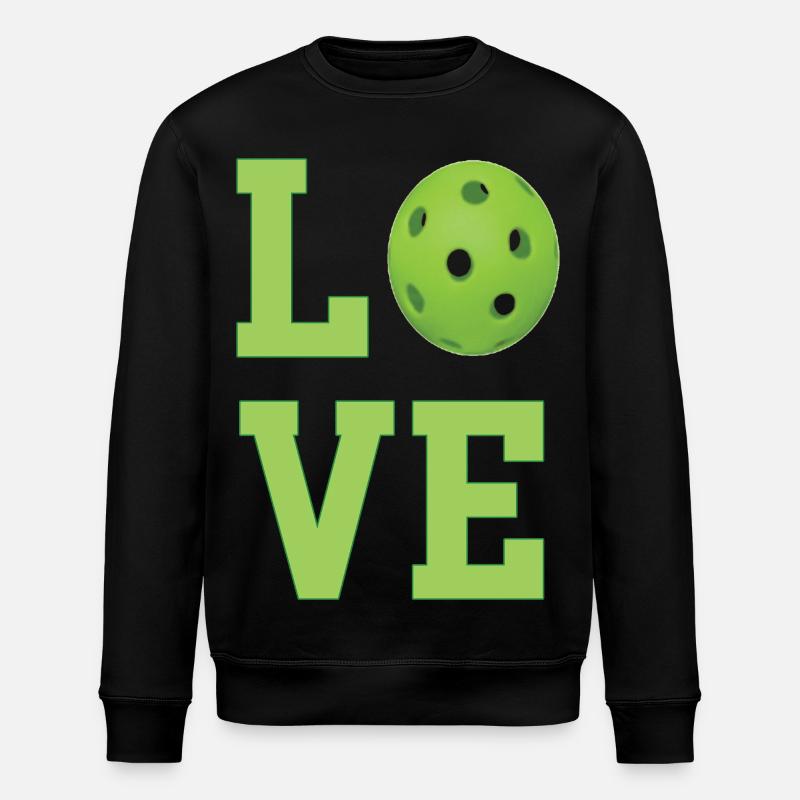 Pickleball-Liebe - Stanley/Stella Unisex Bio-Sweatshirt ROLLER - Schwarz