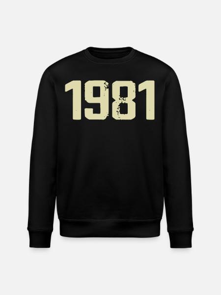 Jubilee 1981 - Stanley/Stella ROLLER Unisex Organic Sweatshirt - black
