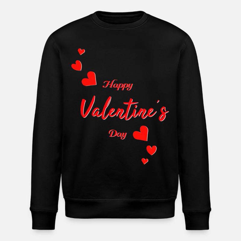 Valentine Happy Valentine - Sweat bio ROLLER Stanley/Stella Unisexe - noir