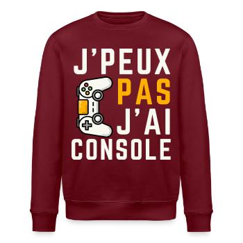 Ich kann nicht trösten, ich tröste - Stanley/Stella Unisex Bio-Sweatshirt ROLLER - Burgunderrot - Vorne - Nik (191cm)