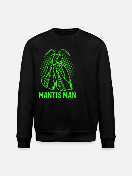 Mantis Gottesanbeter Gottesanbeterin - Stanley/Stella Unisex Bio-Sweatshirt ROLLER - Schwarz