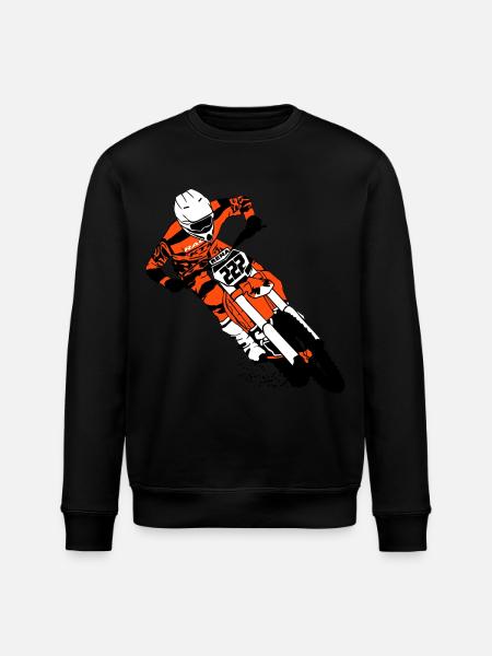 Moto Cross - motocross - Ekologiczna bluza typu unisex Stanley/Stella ROLLER - czarny