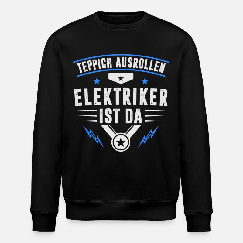 ELEKTRIKER HANDWERK - Stanley/Stella Unisex Bio-Sweatshirt ROLLER - Schwarz