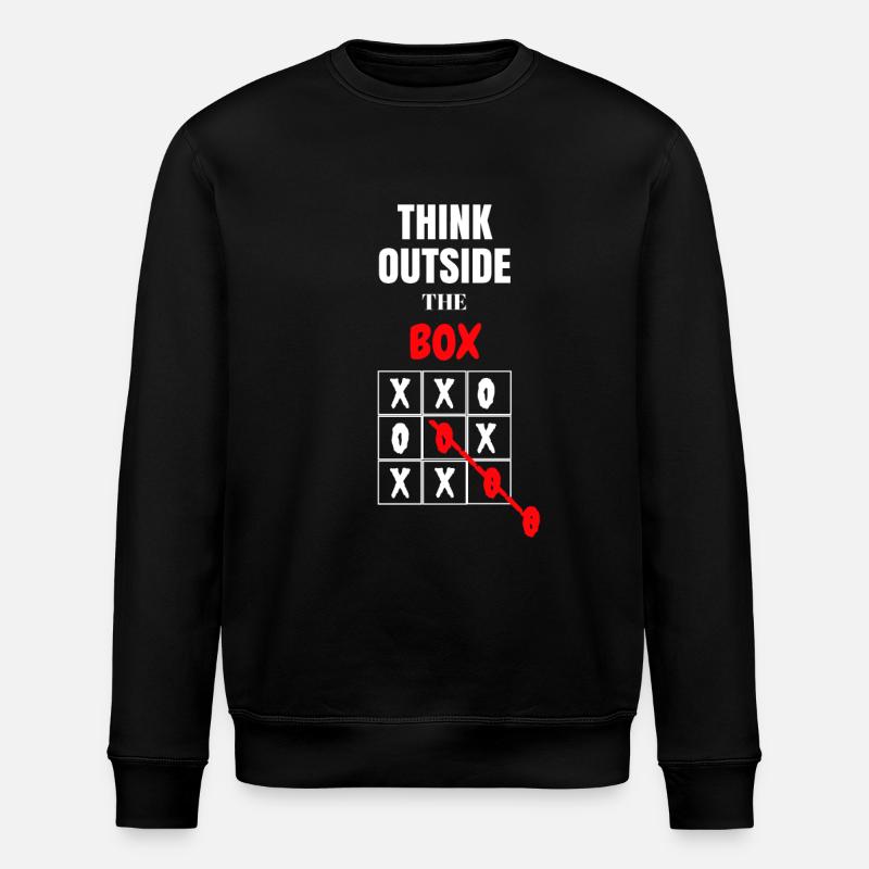 THINK OUTSIDE - Stanley/Stella ROLLER Unisex Organic Sweatshirt - black