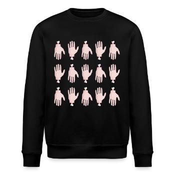 Helping Hands - Stanley/Stella ROLLER Unisex Organic Sweatshirt - black - Front - Nik (191cm)