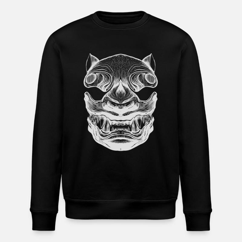 Japanese Tiger - Stanley/Stella ROLLER Unisex Organic Sweatshirt - black