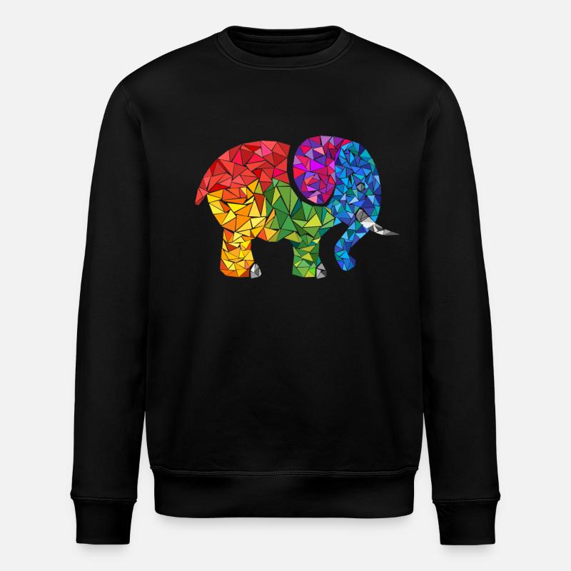 Elefant - Stanley/Stella Unisex Bio-Sweatshirt ROLLER - Schwarz