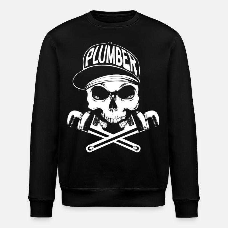 Plumber - Stanley/Stella ROLLER Unisex Organic Sweatshirt - black