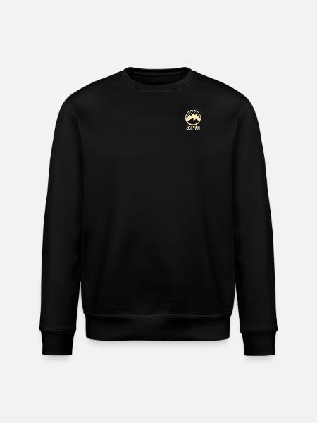 Jeryan Design with Mountain - Stanley/Stella ROLLER Unisex Organic Sweatshirt - black