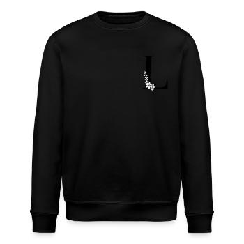 Lettre L - Sweat bio ROLLER Stanley/Stella Unisexe - noir - Devant - Nik (191cm)