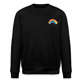 Segenbogen® Sticker - Stanley/Stella Unisex Bio-Sweatshirt ROLLER - Schwarz - Vorne - Nik (191cm)