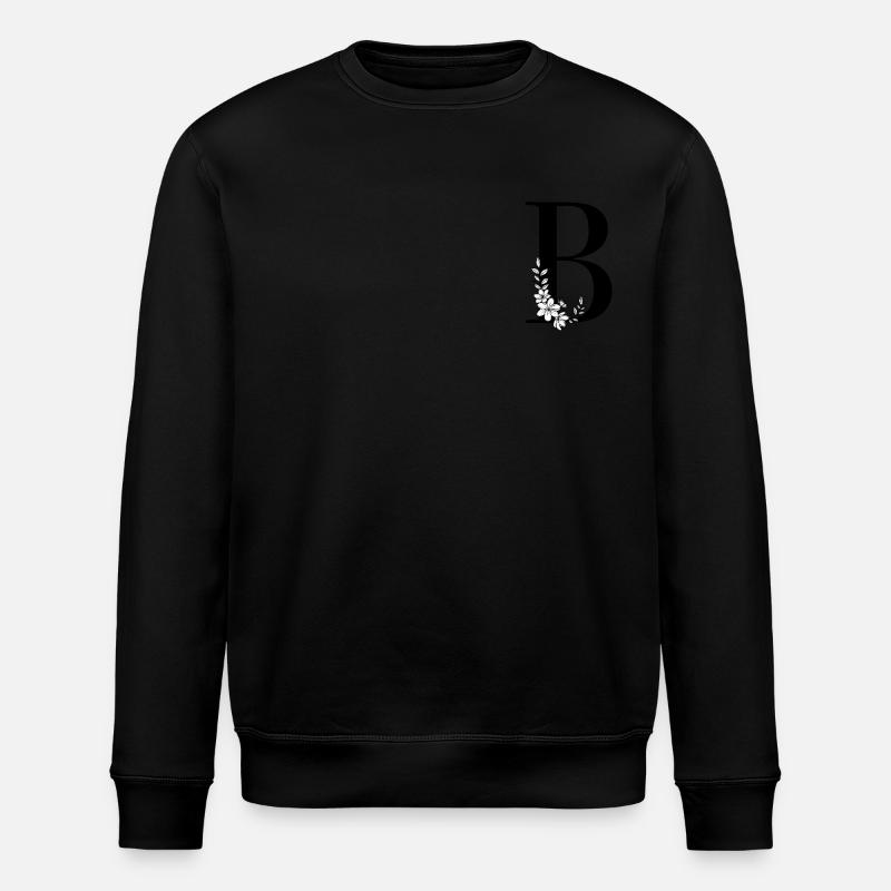 Lettre B - Sweat bio ROLLER Stanley/Stella Unisexe - noir