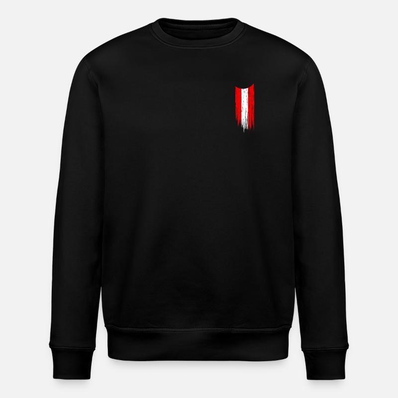 Austria Austria Flag Flag - Stanley/Stella ROLLER Unisex Organic Sweatshirt - black