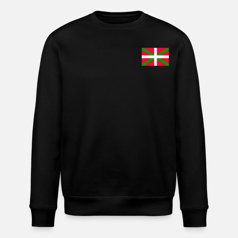 Drapeau basque - Sweat bio ROLLER Stanley/Stella Unisexe - noir