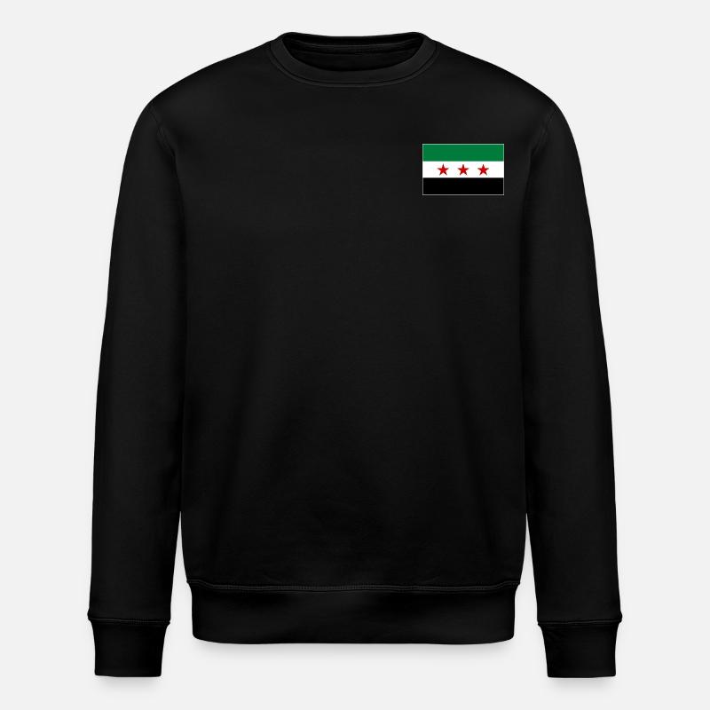 Syrien Flagge - Stanley/Stella Unisex Bio-Sweatshirt ROLLER - Schwarz