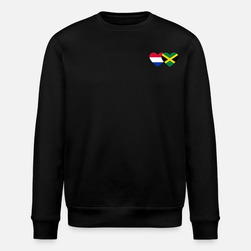 Hollande Jamaïque Drapeau Coeur - Sweat bio ROLLER Stanley/Stella Unisexe - noir
