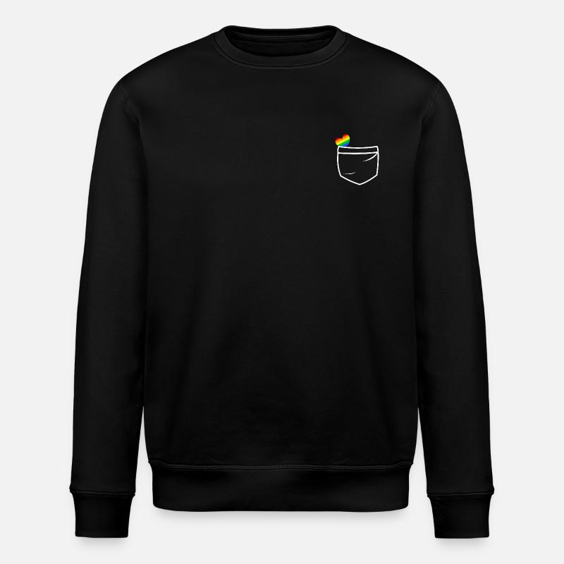 Cœur LGBT Poockets - Sweat bio ROLLER Stanley/Stella Unisexe - noir