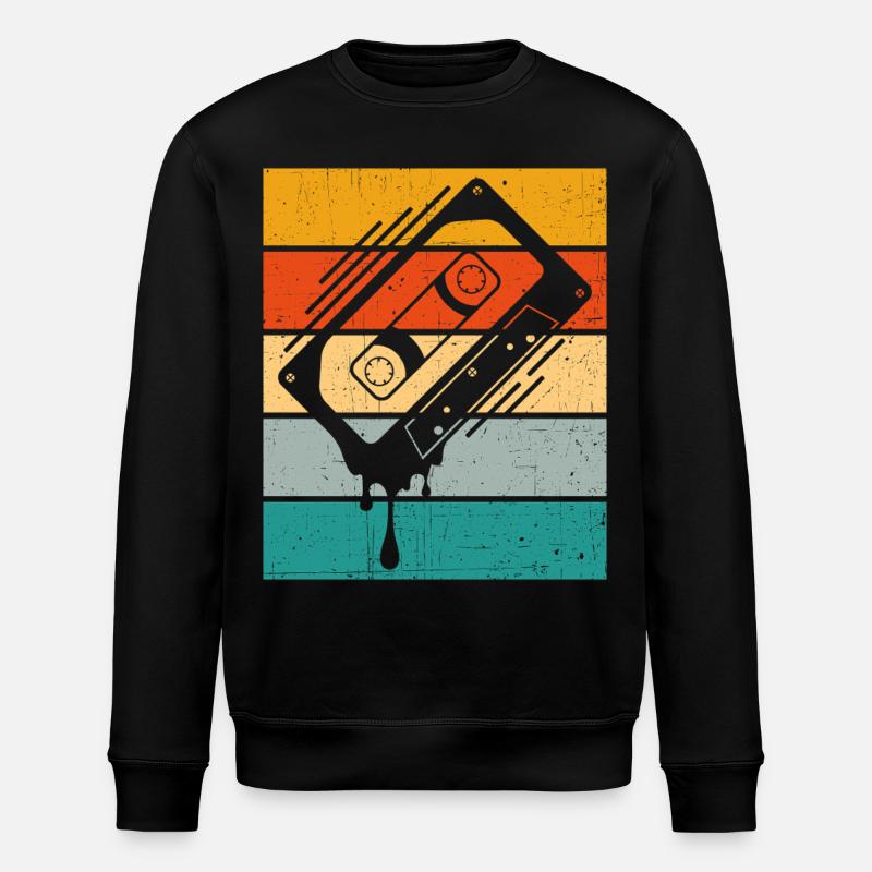 Cassette dégoulinante Retro - Sweat bio ROLLER Stanley/Stella Unisexe - noir