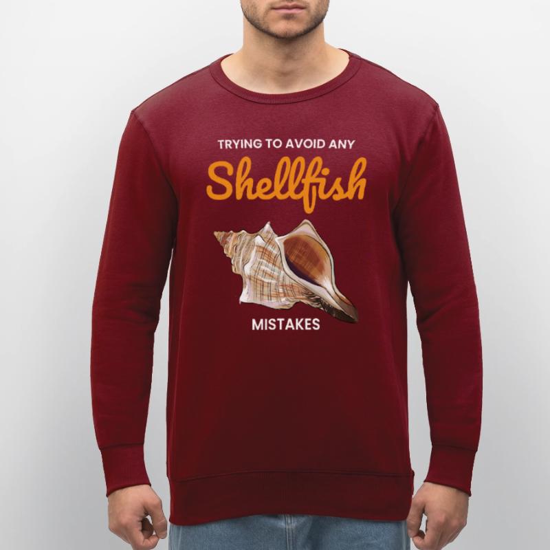 Conch Seashells Collector Beachcomber Shellfish Stanley/Stella ROLLER Unisex Organic Sweatshirt