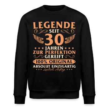 30 Jahre Legende Mann 30 Geburtstags - Stanley/Stella Unisex Bio-Sweatshirt ROLLER - Schwarz - Vorne - Nik (191cm)
