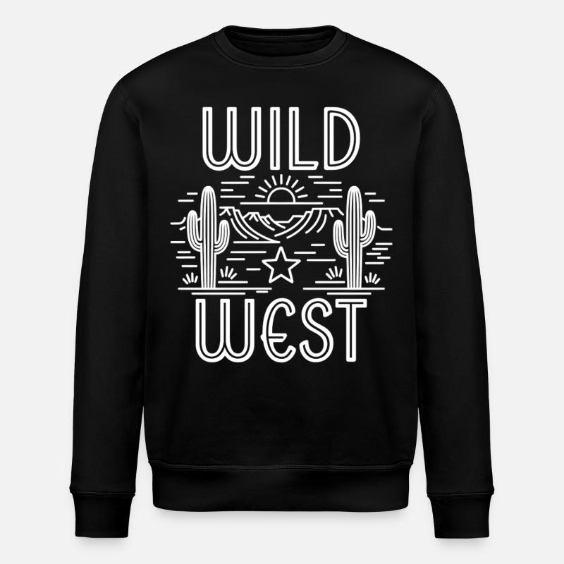 Wild West - Stanley/Stella ROLLER Unisex Organic Sweatshirt - black