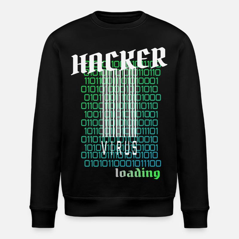 Anonymous, hacker - Stanley/Stella ROLLER Unisex Organic Sweatshirt - black