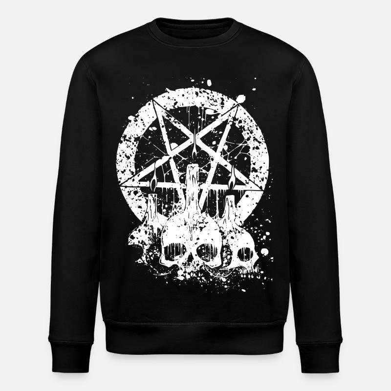 Gothic Skull - Stanley/Stella Unisex Bio-Sweatshirt ROLLER - Schwarz