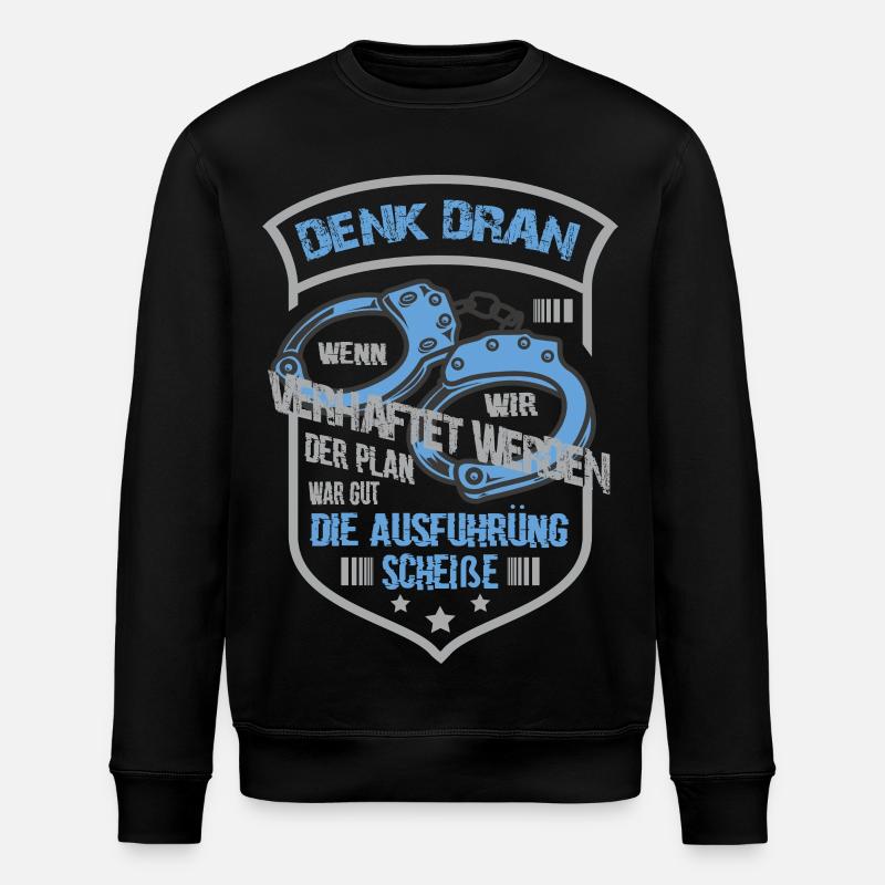 Lustige Gauner Spruch - Stanley/Stella Unisex Bio-Sweatshirt ROLLER - Schwarz