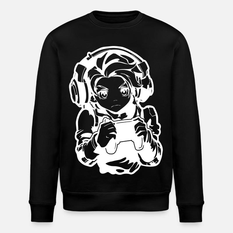 Dessin de Gamer Boy - Sweat bio ROLLER Stanley/Stella Unisexe - noir