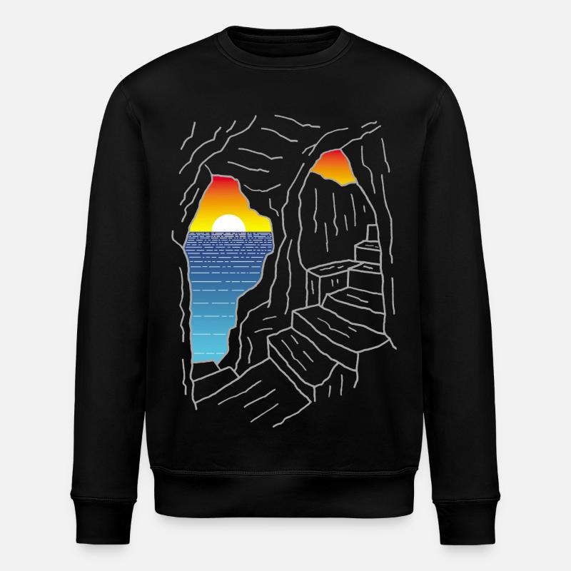 Escalier pour le paradis - Sweat bio ROLLER Stanley/Stella Unisexe - noir