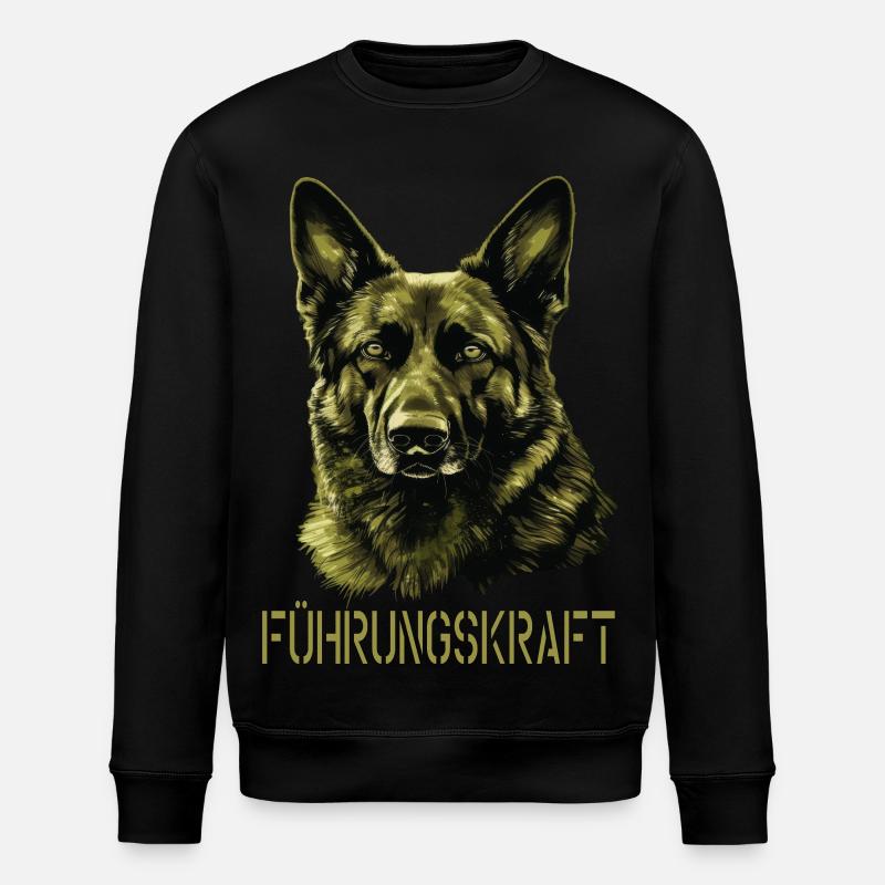 Schäferhund Führungskraft German Shepherd - Stanley/Stella Unisex Bio-Sweatshirt ROLLER - Schwarz