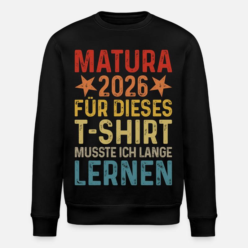 Matura 2026 - Stanley/Stella Unisex Bio-Sweatshirt ROLLER - Schwarz