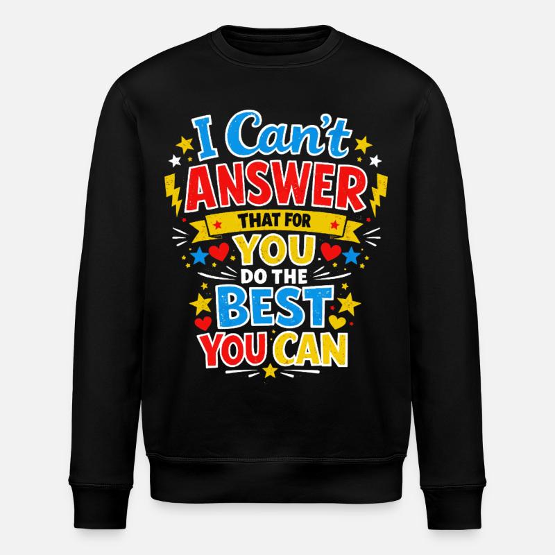 Lehrermotivation Schule Lehrer-Prüfungsgeschenk - Stanley/Stella Unisex Bio-Sweatshirt ROLLER - Schwarz