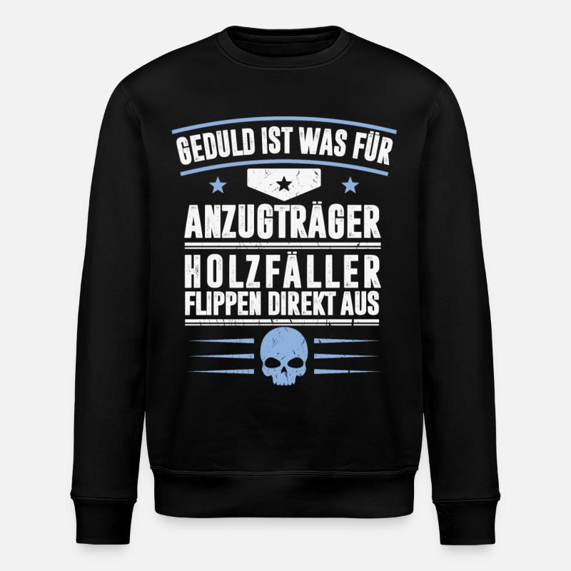 BUCHERONS - Sweat bio ROLLER Stanley/Stella Unisexe - noir