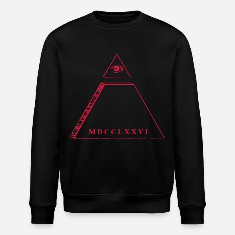 Pyramide - oeil de la Providence - Sweat bio ROLLER Stanley/Stella Unisexe - noir