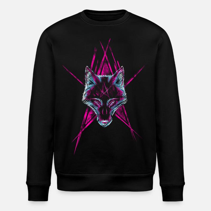 Wolf Star - Stanley/Stella ROLLER Unisex Organic Sweatshirt - black