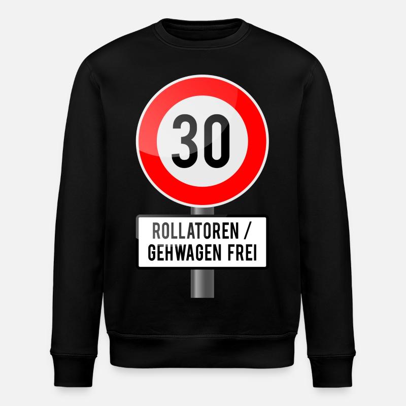 30 walker - Stanley/Stella ROLLER Unisex Organic Sweatshirt - black
