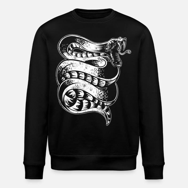 Serpent - Sweat bio ROLLER Stanley/Stella Unisexe - noir