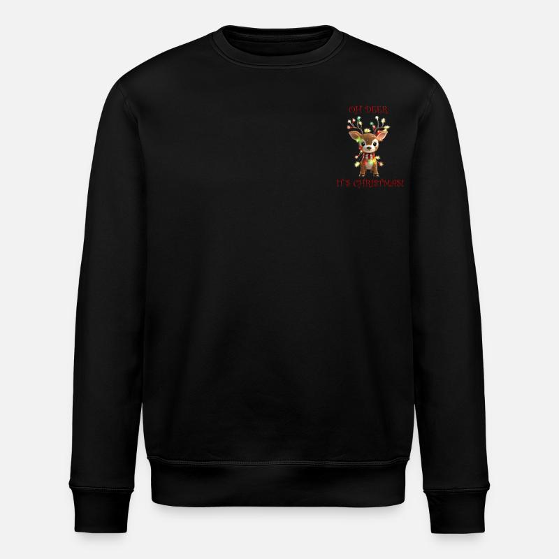 Design de Noël des rennes - Sweat bio ROLLER Stanley/Stella Unisexe - noir
