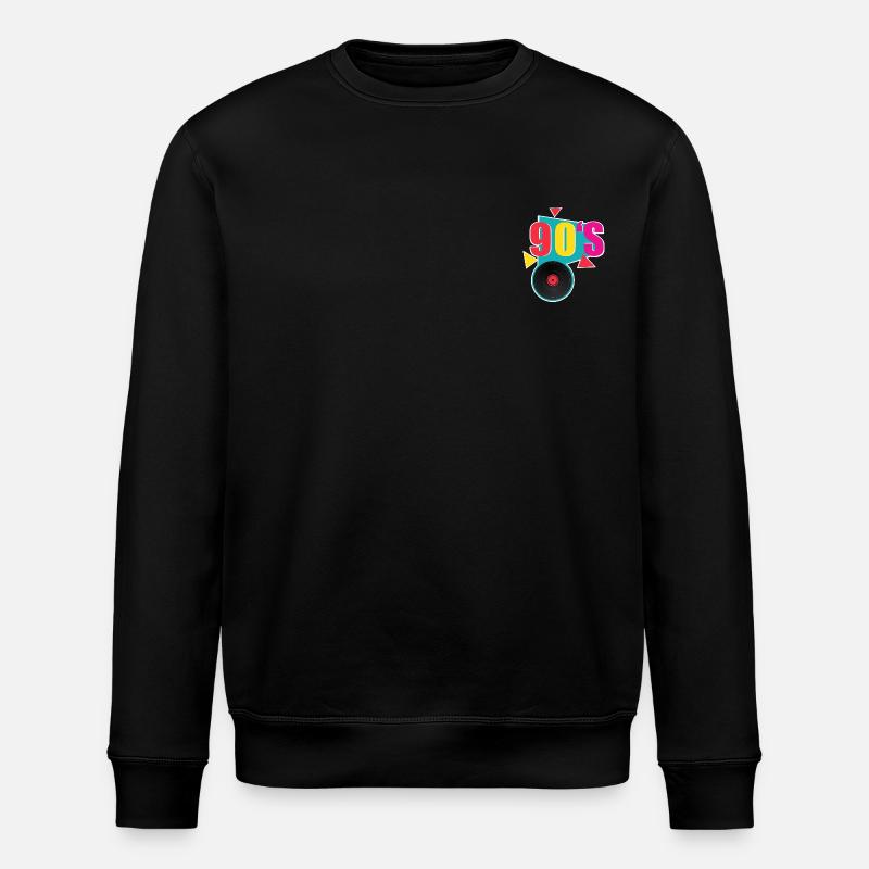 90's Retro - Stanley/Stella Unisex Bio-Sweatshirt ROLLER - Schwarz