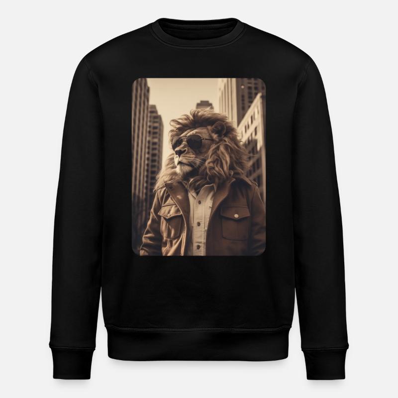 Roi de la jungle - Sweat bio ROLLER Stanley/Stella Unisexe - noir